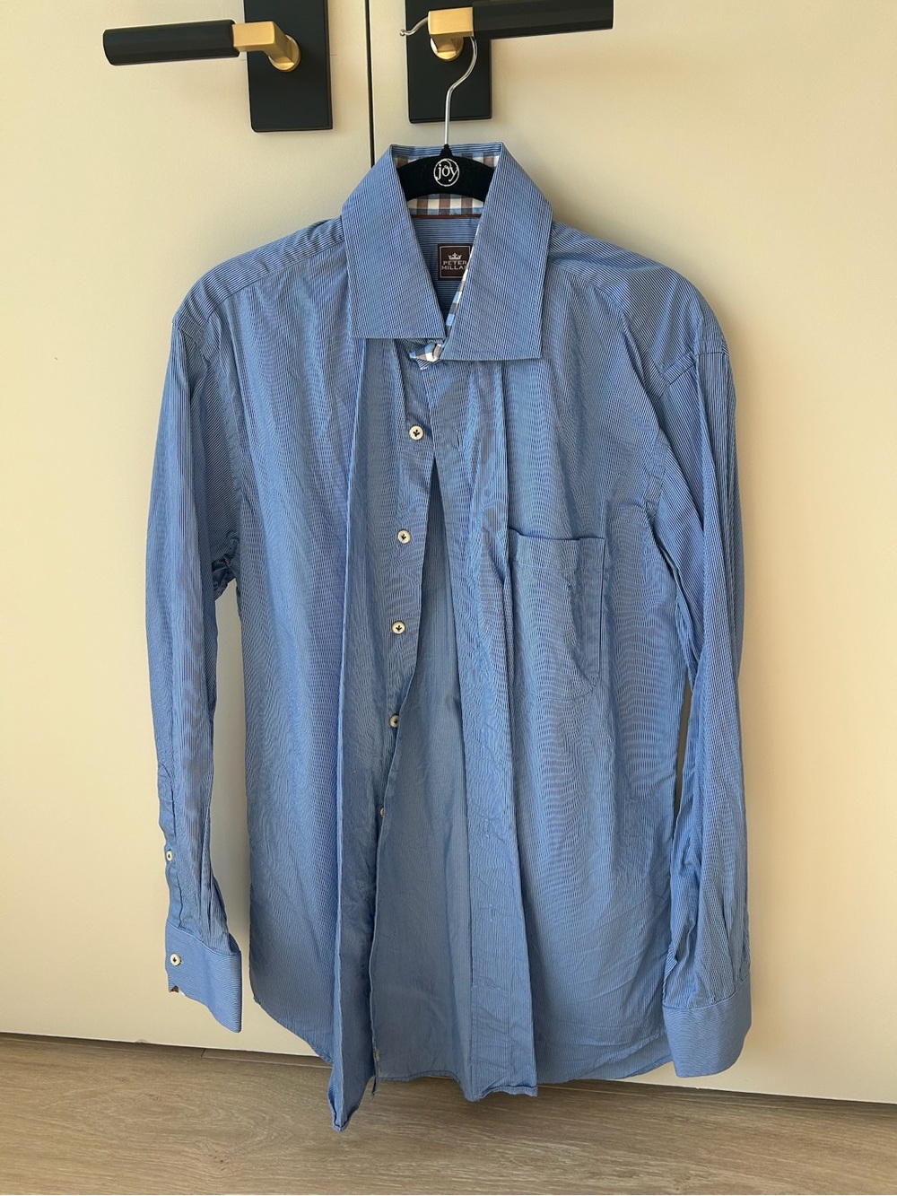 Peter Millar Light Blue Men's Dress Shirt - Classic Point Collar